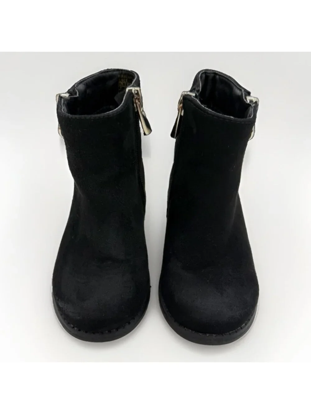 Michael Kors Little Girl  Emma Latica Side Zip Ankle Boots Size 7 Booties Black